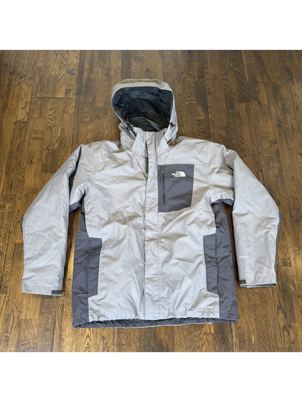 THE NORTH FACE Cassius Triclimate Jacket Full Zip 3 in 1 GREY L